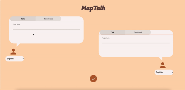 GIF of MapTalk website